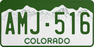 CO license plate AMJ516
