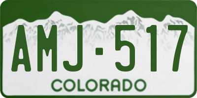 CO license plate AMJ517