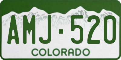 CO license plate AMJ520