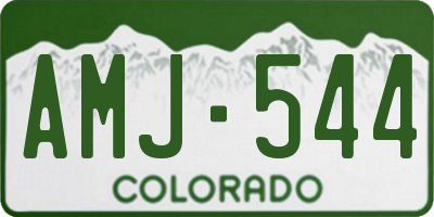 CO license plate AMJ544