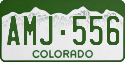 CO license plate AMJ556