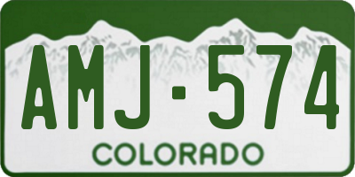 CO license plate AMJ574