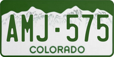 CO license plate AMJ575