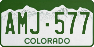 CO license plate AMJ577