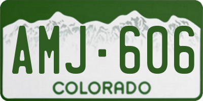 CO license plate AMJ606