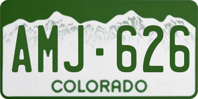 CO license plate AMJ626