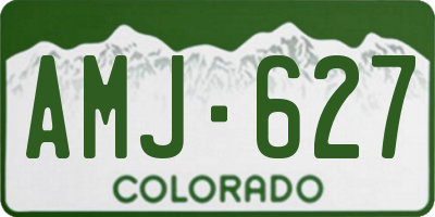 CO license plate AMJ627