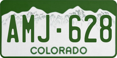 CO license plate AMJ628