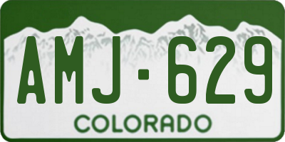 CO license plate AMJ629