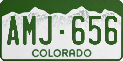 CO license plate AMJ656