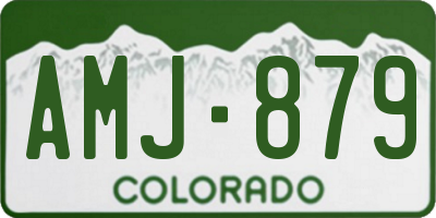 CO license plate AMJ879