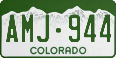 CO license plate AMJ944