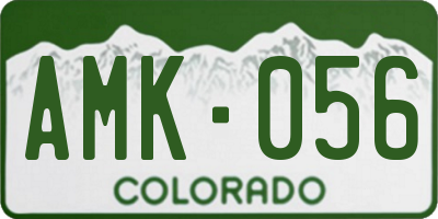 CO license plate AMK056