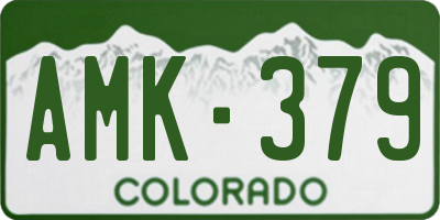 CO license plate AMK379