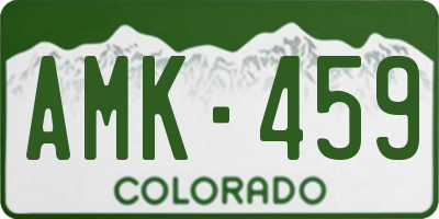 CO license plate AMK459