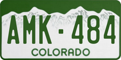 CO license plate AMK484