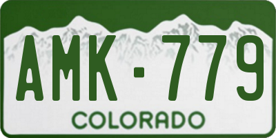 CO license plate AMK779