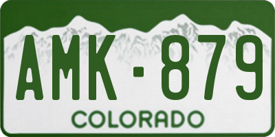 CO license plate AMK879
