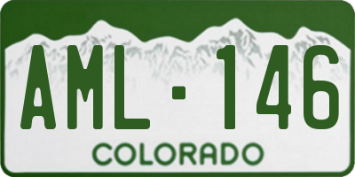 CO license plate AML146