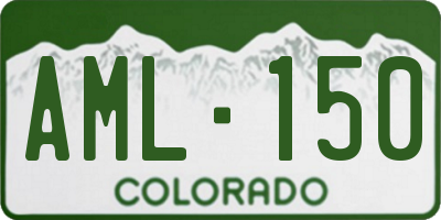 CO license plate AML150