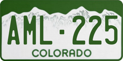 CO license plate AML225