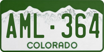 CO license plate AML364