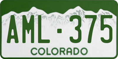 CO license plate AML375