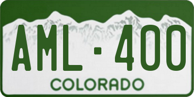 CO license plate AML400