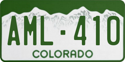 CO license plate AML410