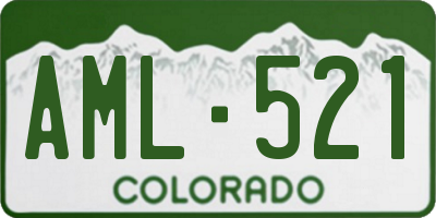CO license plate AML521