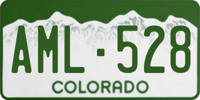 CO license plate AML528