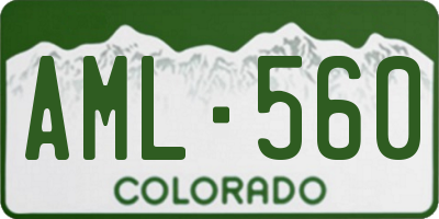 CO license plate AML560
