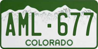 CO license plate AML677