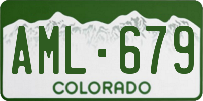 CO license plate AML679