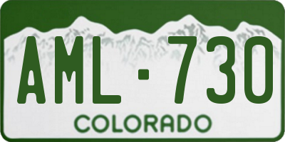CO license plate AML730