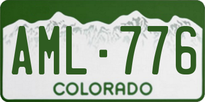 CO license plate AML776