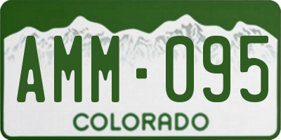CO license plate AMM095