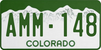 CO license plate AMM148