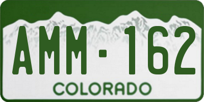 CO license plate AMM162