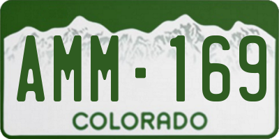 CO license plate AMM169