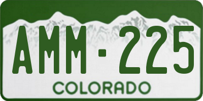 CO license plate AMM225