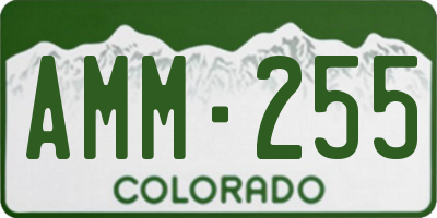 CO license plate AMM255