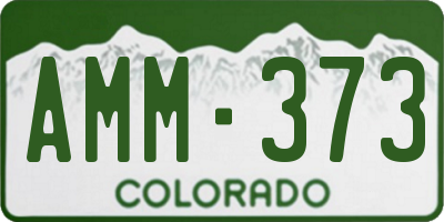 CO license plate AMM373