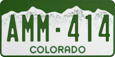 CO license plate AMM414