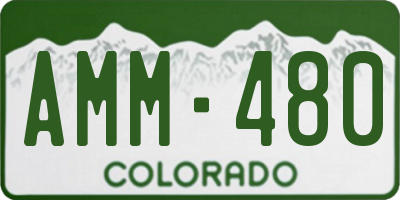CO license plate AMM480