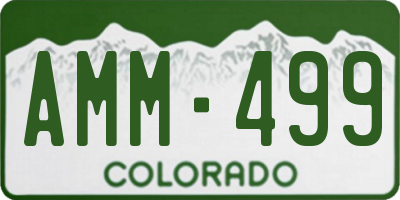 CO license plate AMM499