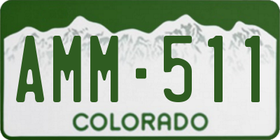 CO license plate AMM511