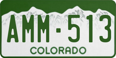 CO license plate AMM513