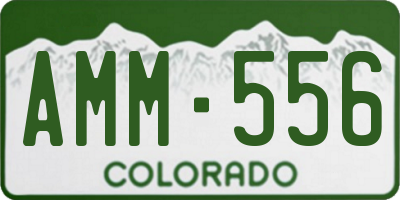 CO license plate AMM556