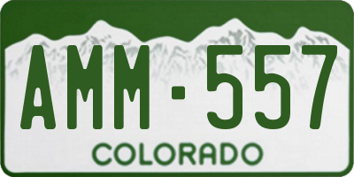 CO license plate AMM557